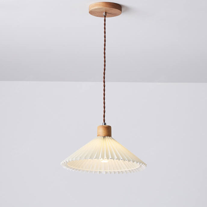 Pleated Minimalist Pendant Light