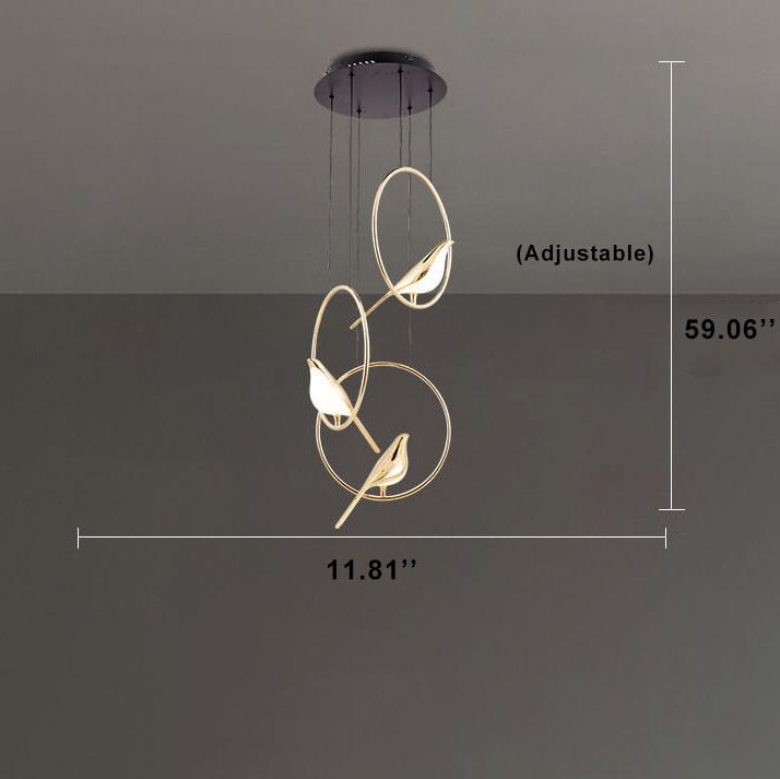 Nordic Acrylic 6-Light LED Chandelier