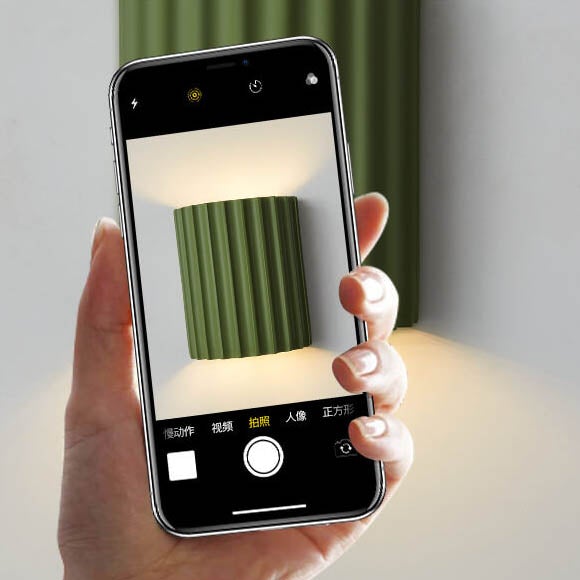 Cylinder Resin Wall Sconce