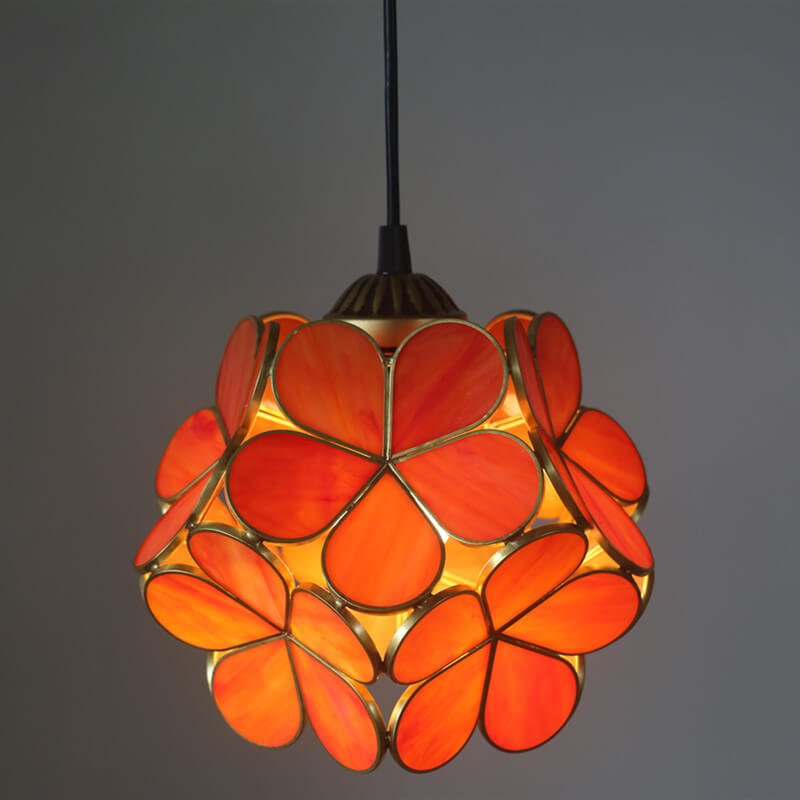 Vintage Glass Pendant Light