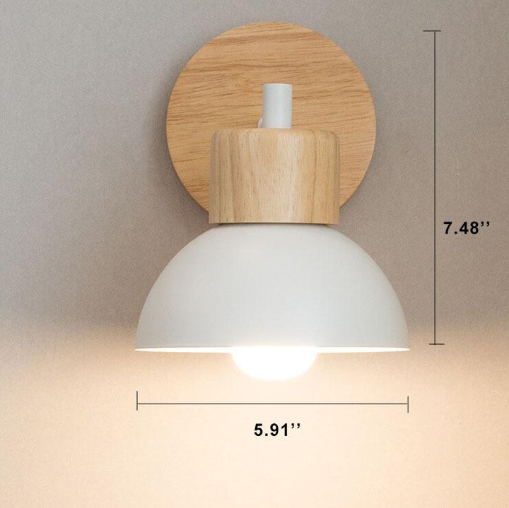 Nordic Wood Wall Sconce