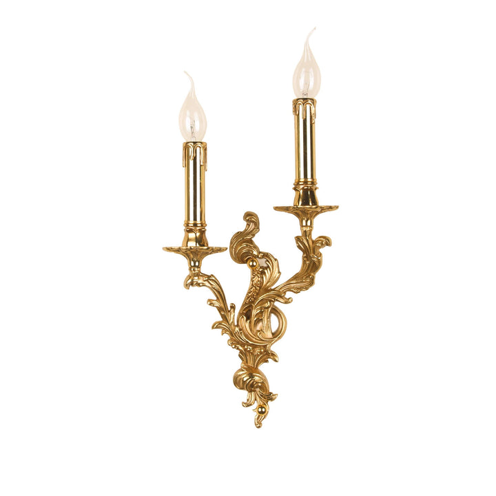 Vintage Brass 3-Light Wall Sconce
