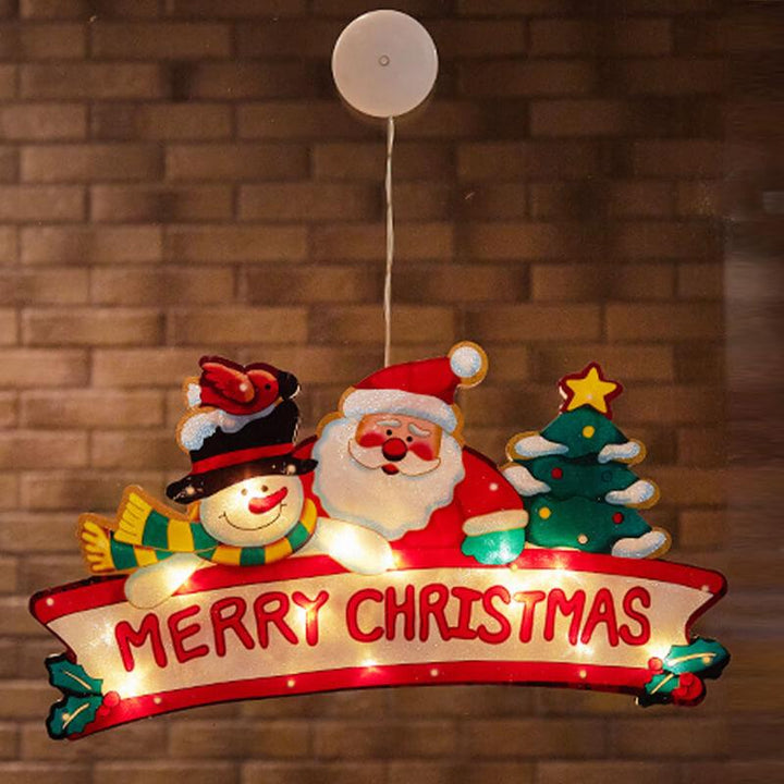 Christmas Window Suction Light Decor