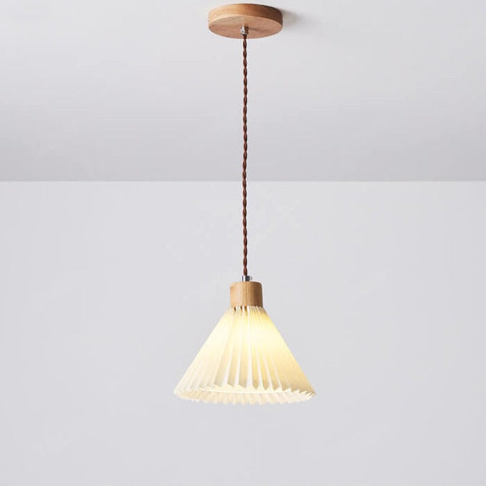 Pleated Minimalist Pendant Light