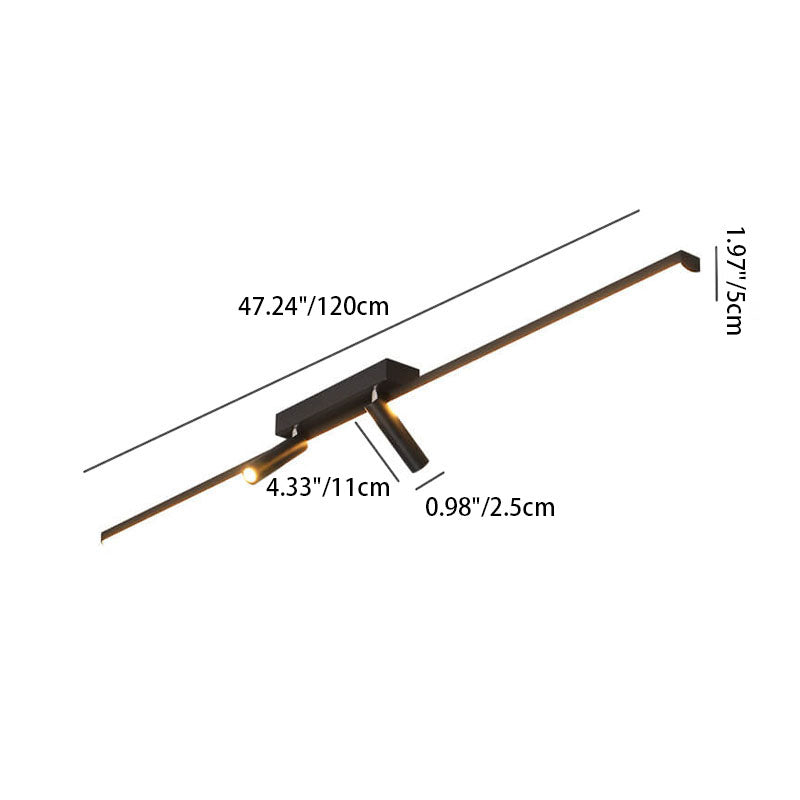 Long Minimalist Acrylic LED Track Light