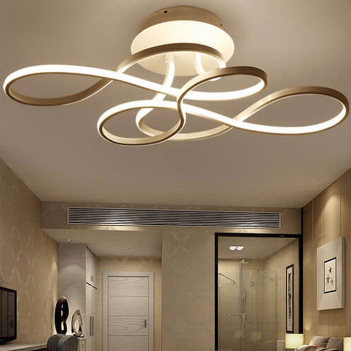 Acrylic Minimalist Aluminum LED Flush Mount Ceiling Light