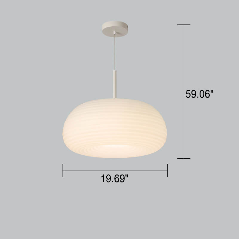 Minimalist Round Iron LED Pendant Light