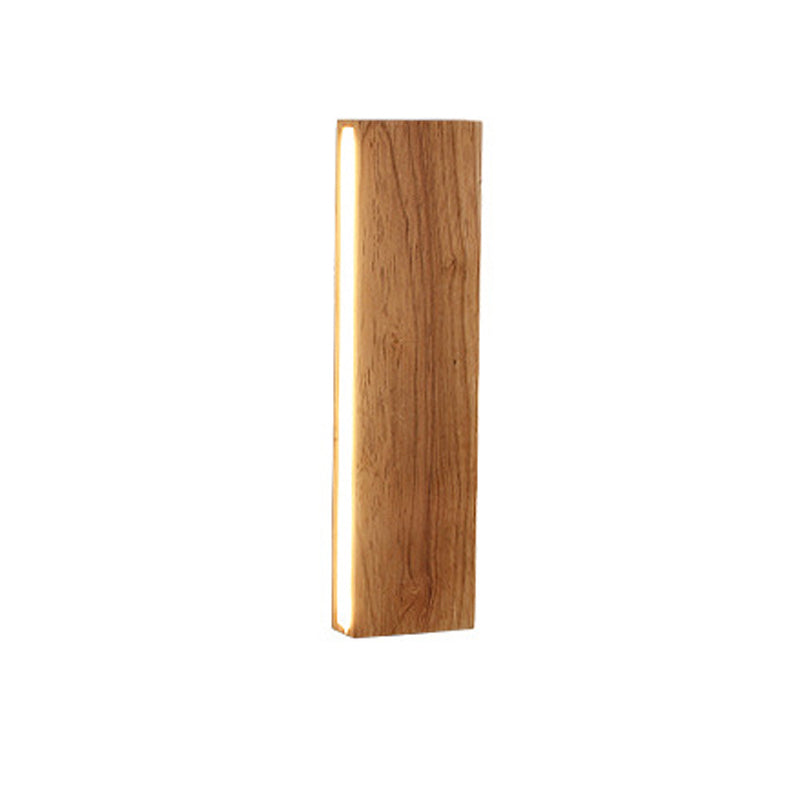Strip Simple Solid Wood LED Wall Sconce