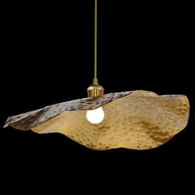 Modern Leaf Bronze Pendant Light