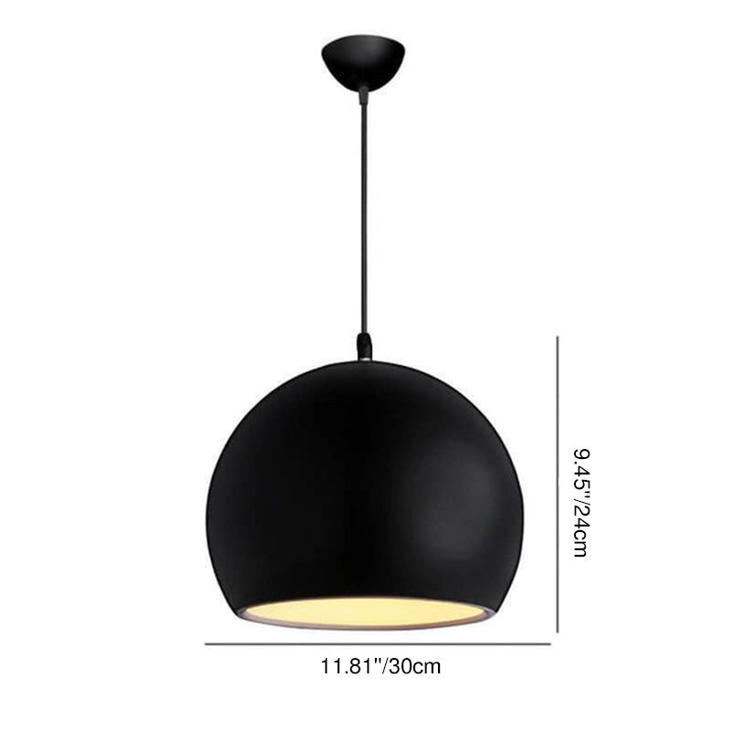 Modern Round Iron Pendant Light