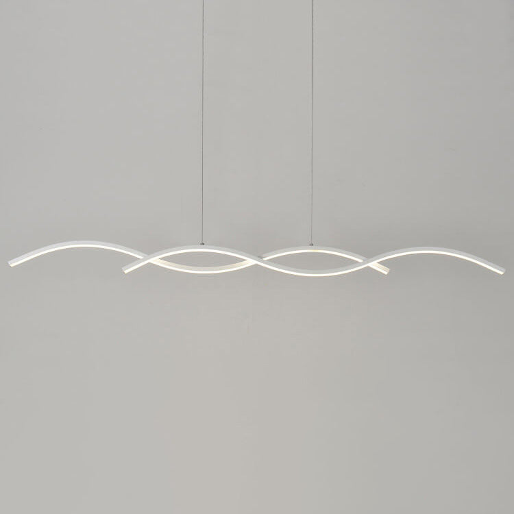 Minimalist Wave LED Chandelier