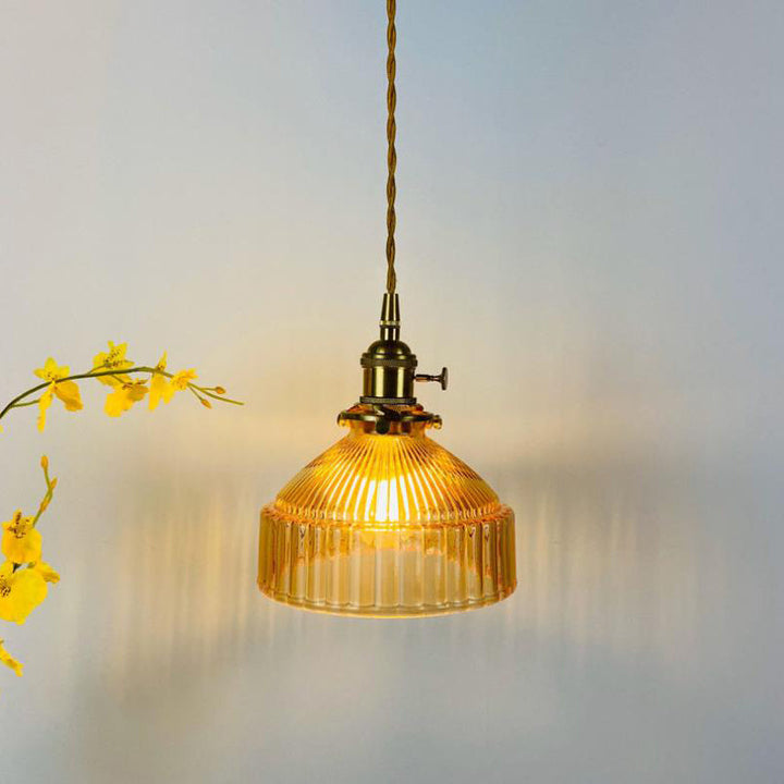 Nordic Dome Brass Pendant Light