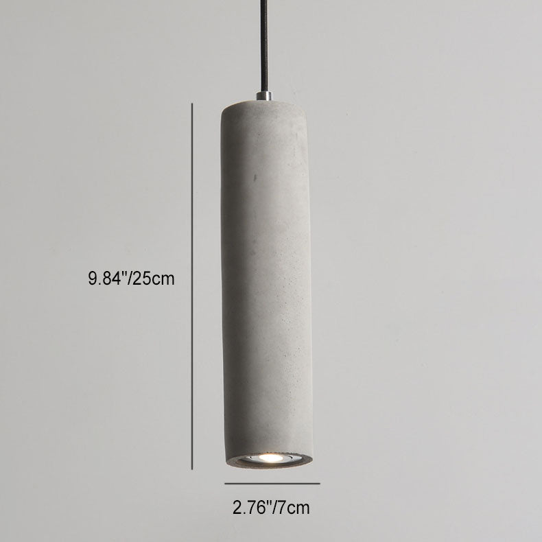 Contemporary Cylindrical Pendant Light