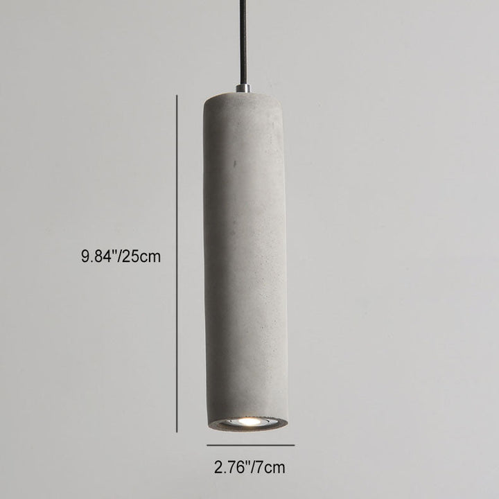Contemporary Cylindrical Pendant Light