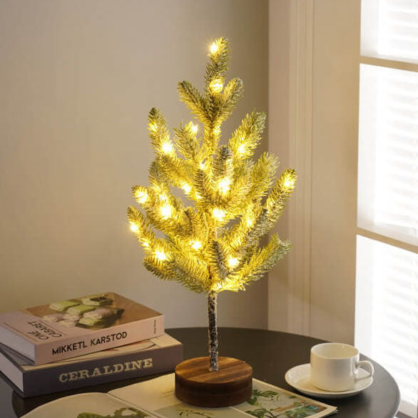 Cedar Needle Christmas Tree Table Lamp