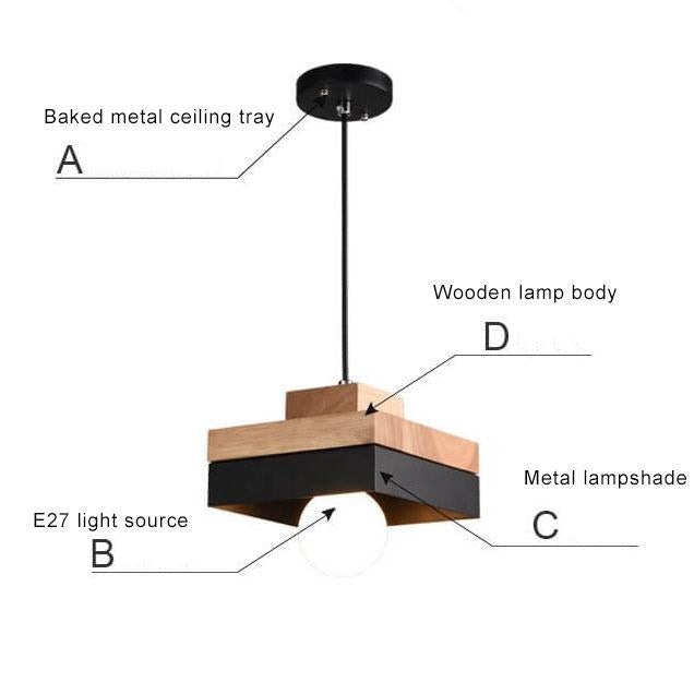 Nordic Square Pendant Light