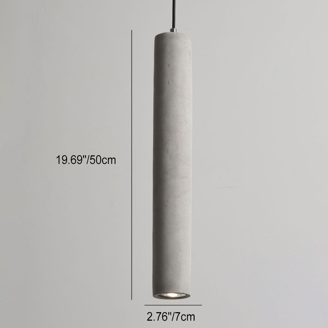 Contemporary Cylindrical Pendant Light