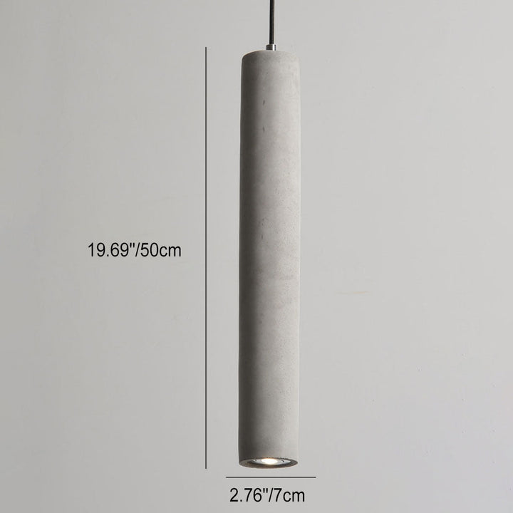 Contemporary Cylindrical Pendant Light