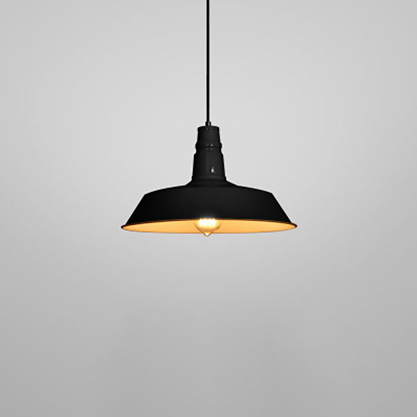 Contemporary Round Iron Pendant Light