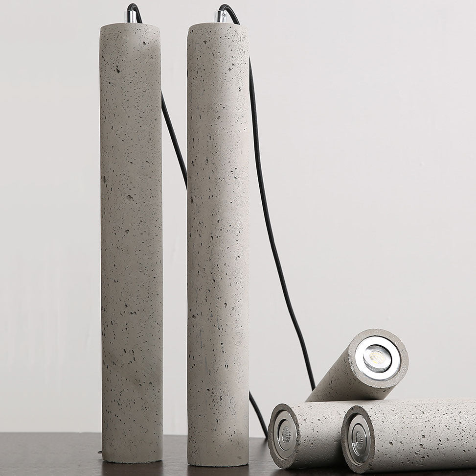 Contemporary Cylindrical Pendant Light