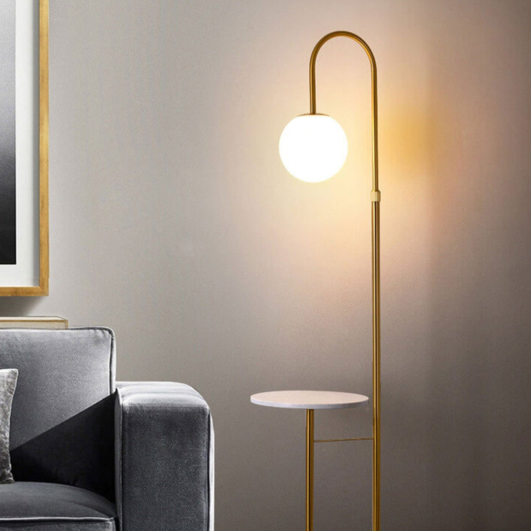 Minimalist Marble LED Floor Lamp