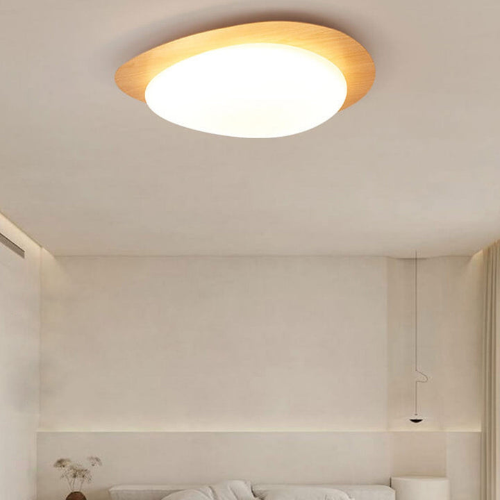 Nordic Wood LED Flush Mount Ceiling Light