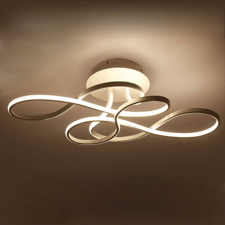 Acrylic Minimalist Aluminum LED Flush Mount Ceiling Light