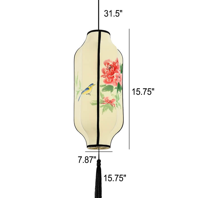 Lantern Fabric Pendant Light