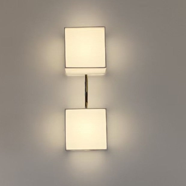 Traditional Square Fabric LED Wall Sconce