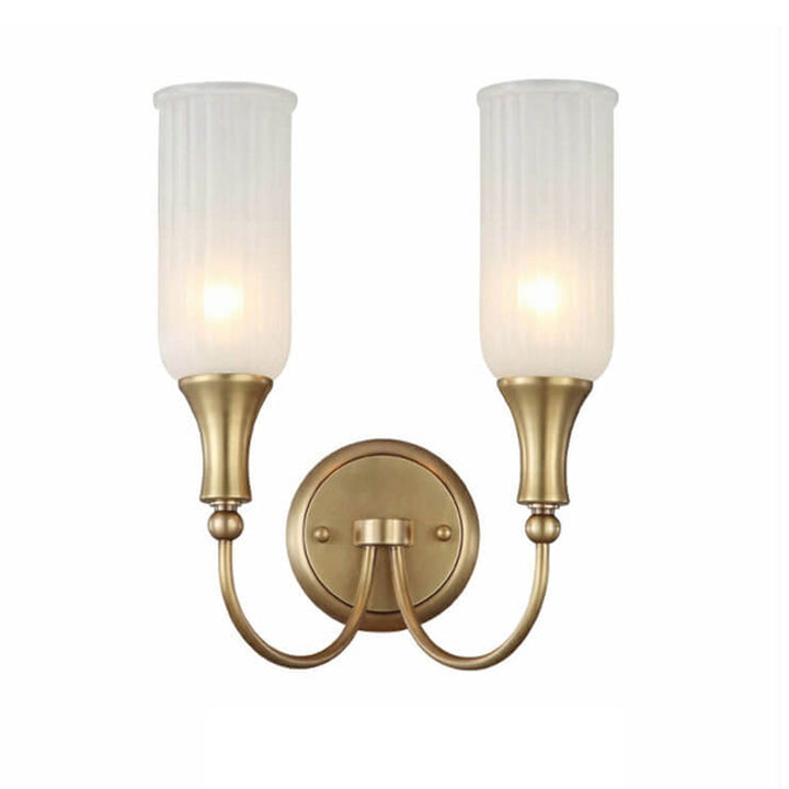 Vintage Brass 2-Light Wall Sconce