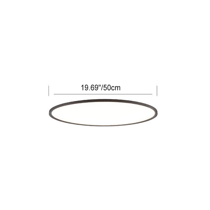 Minimalist Round Aluminum LED Flush Mount Ceiling Light 2