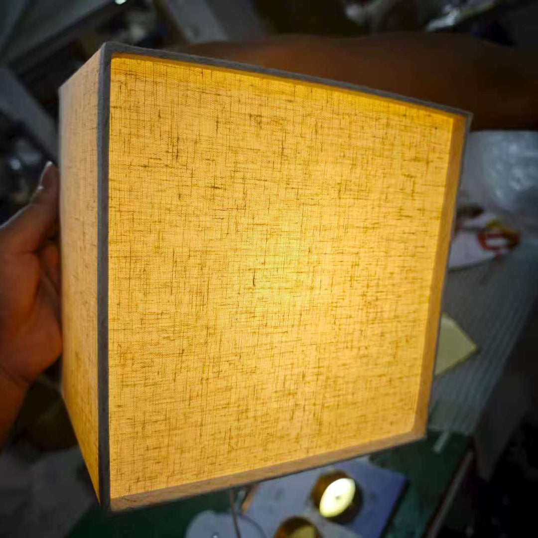 Traditional Square Fabric LED Wall Sconce