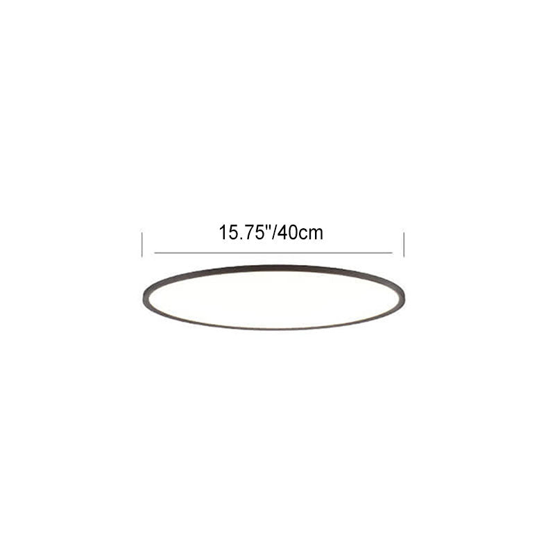 Minimalist Round Aluminum LED Flush Mount Ceiling Light 2