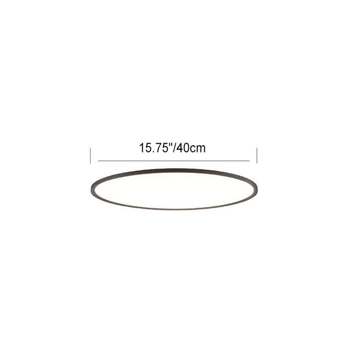 Minimalist Round Aluminum LED Flush Mount Ceiling Light 2