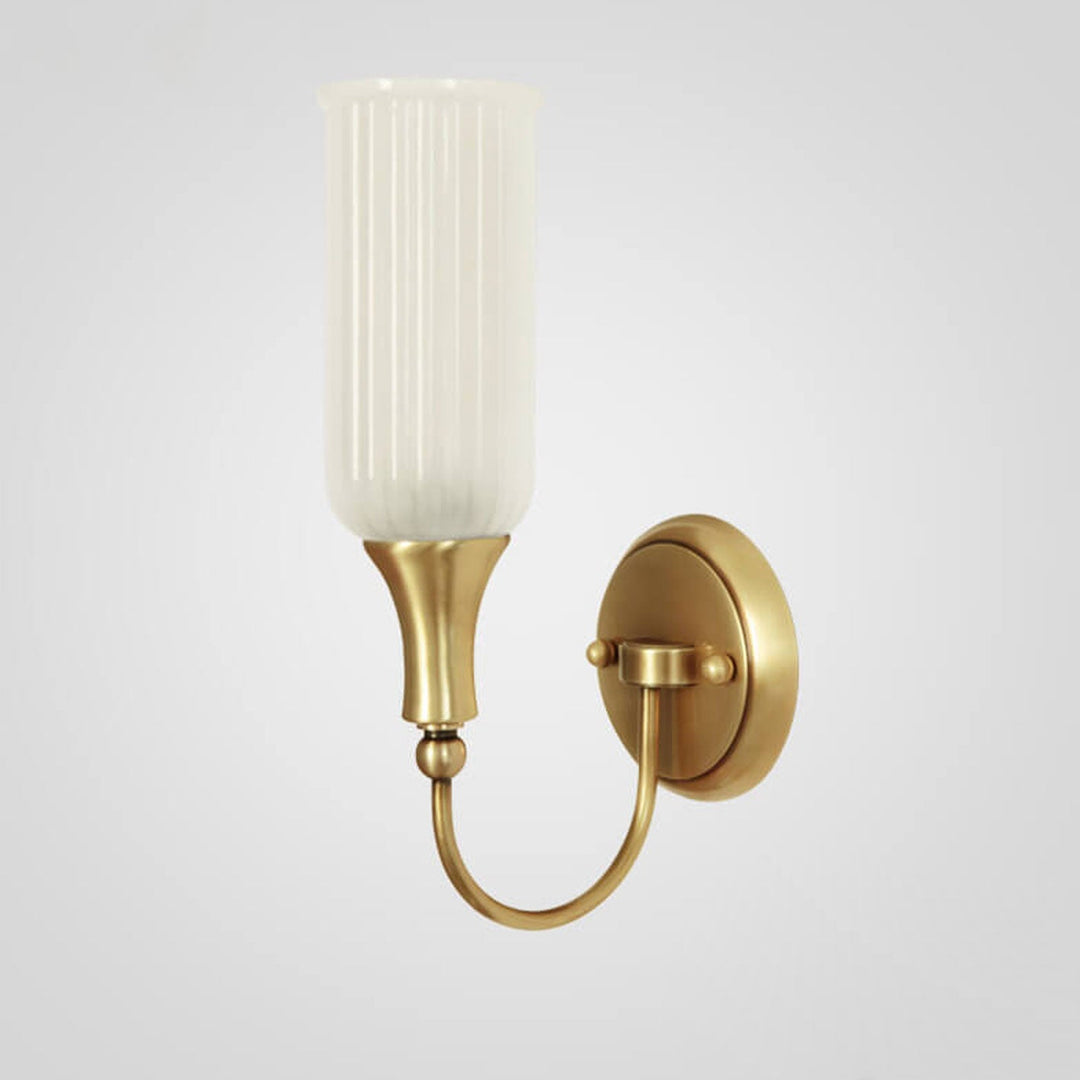 Vintage Brass 2-Light Wall Sconce