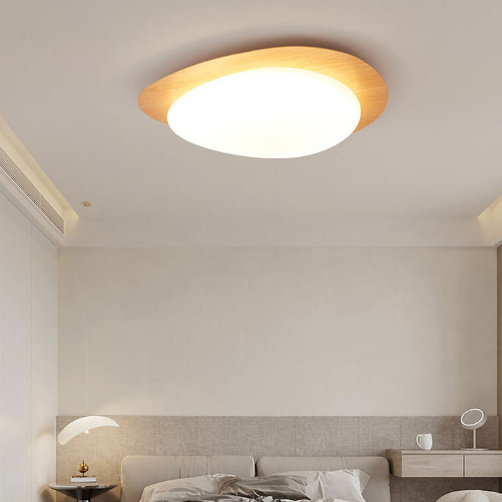 Nordic Wood LED Flush Mount Ceiling Light