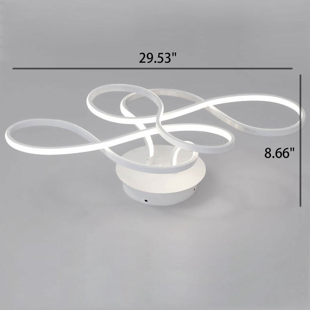 Acrylic Minimalist Aluminum LED Flush Mount Ceiling Light