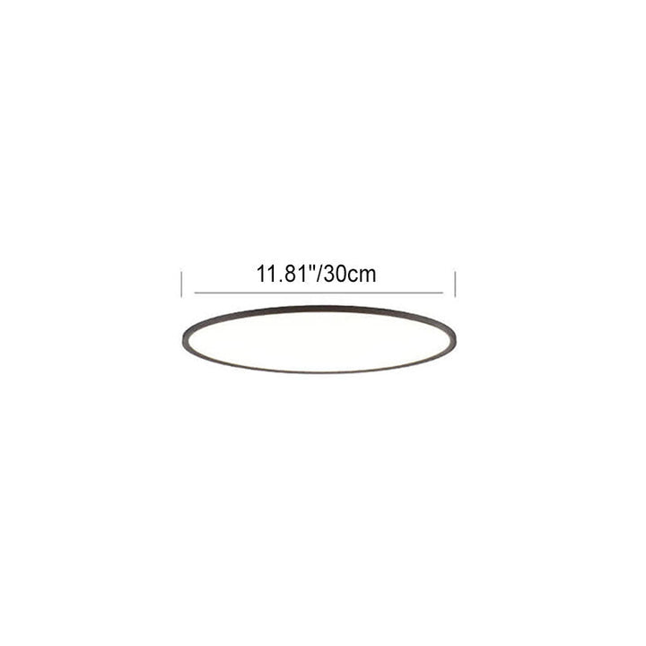 Minimalist Round Aluminum LED Flush Mount Ceiling Light 2