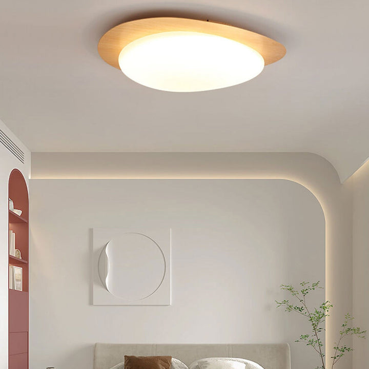 Nordic Wood LED Flush Mount Ceiling Light