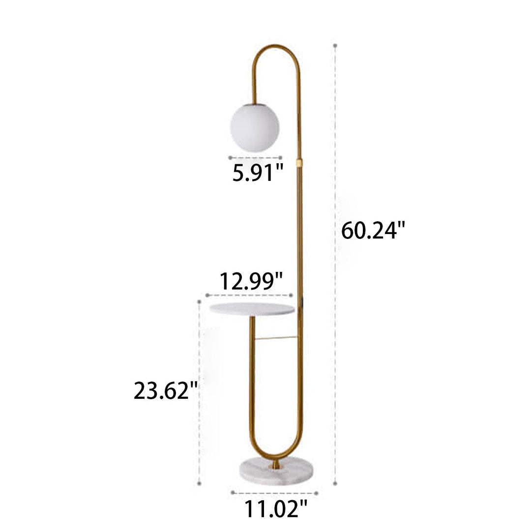 Minimalist Marble LED Floor Lamp