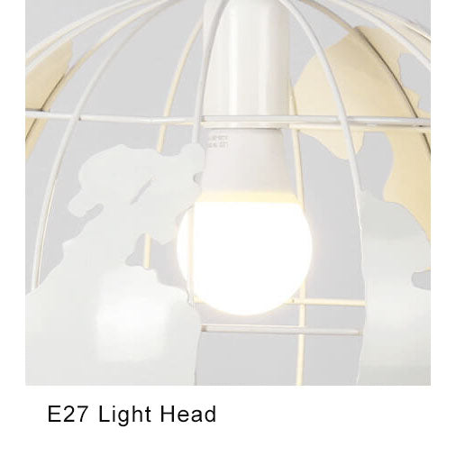 Earth Contemporary Round Iron Pendant Light