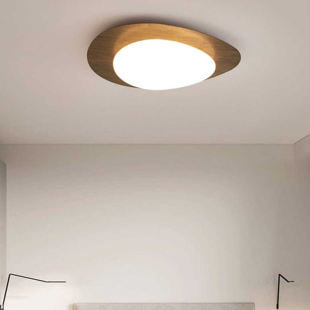 Nordic Wood LED Flush Mount Ceiling Light