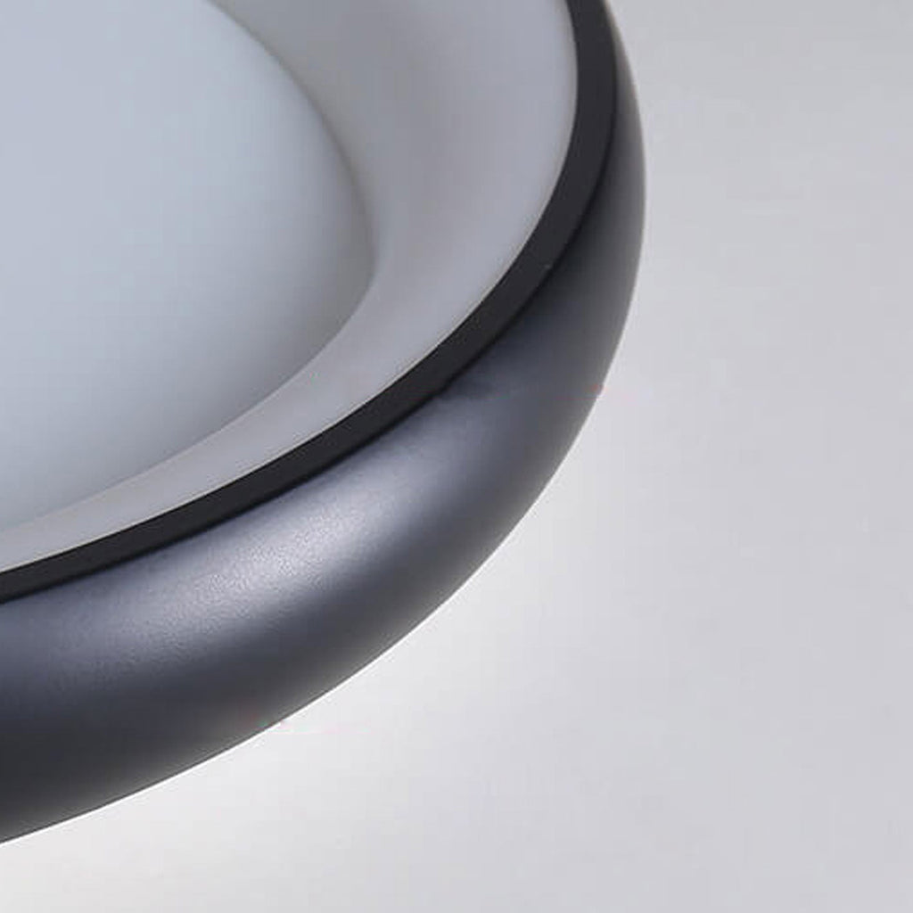 Modern Minimalist Round Aluminum Acrylic LED Flush Mount Ceiling Light