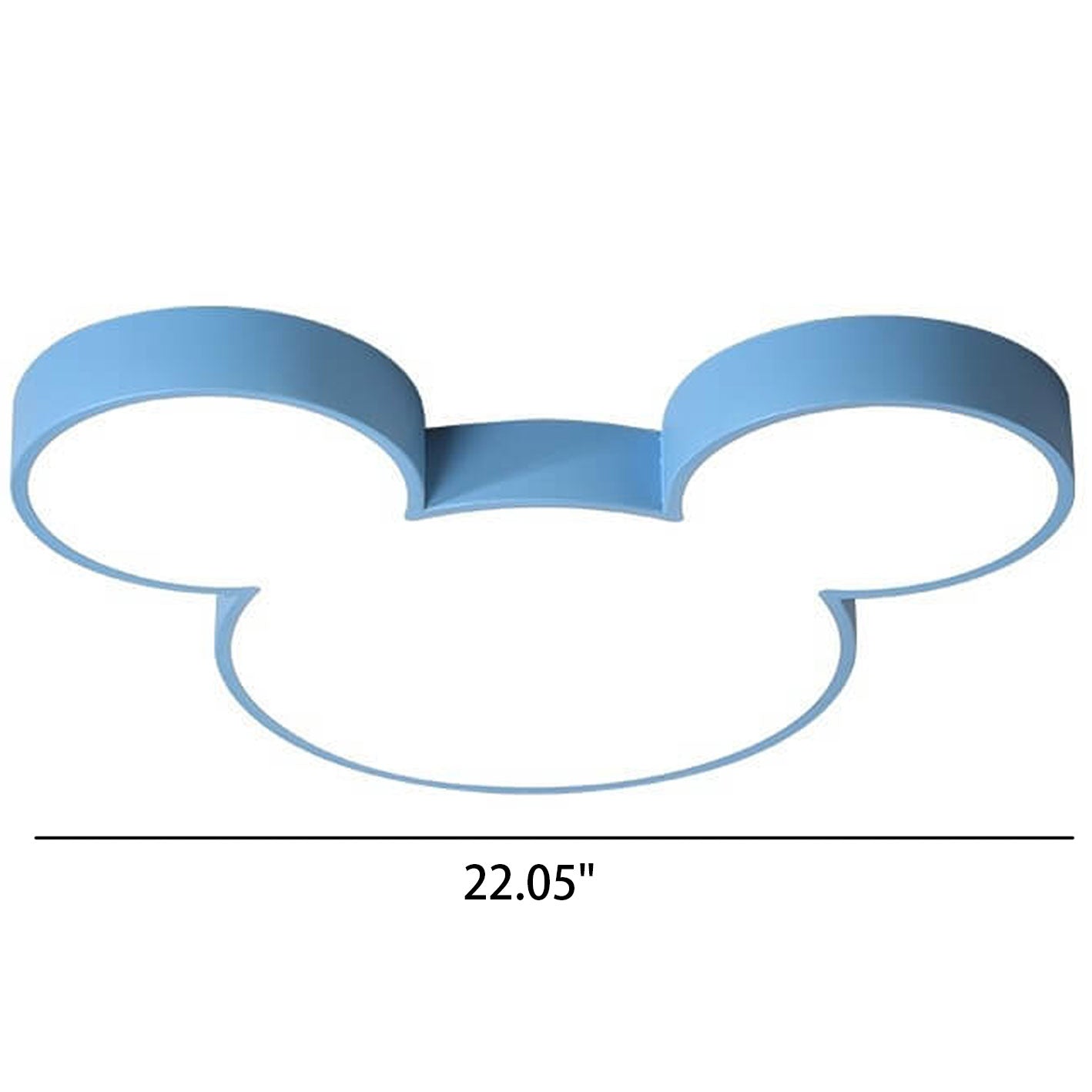 Contemporary Creative Mouse Cartoon Slim LED Flush Mount Ceiling Light For Living Room & Bedroom