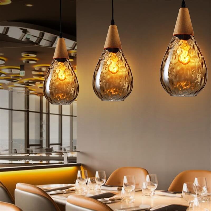 Minimalist Round Glass Pendant Light