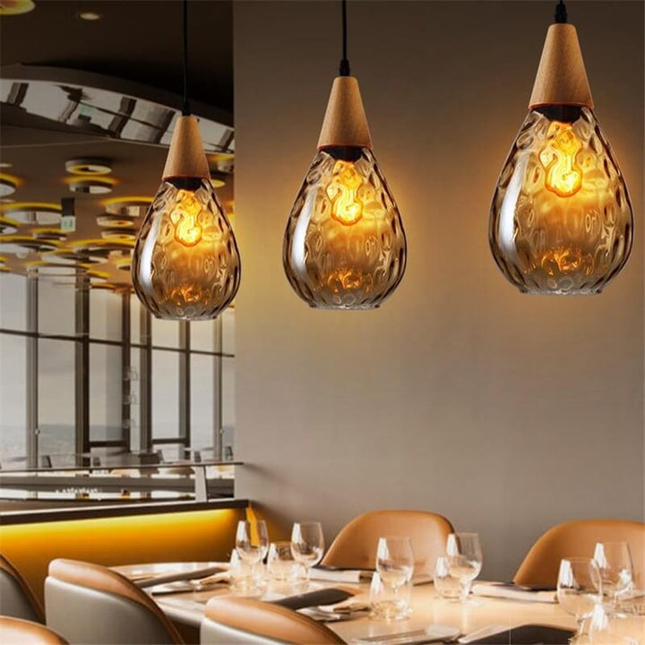 Minimalist Round Glass Pendant Light