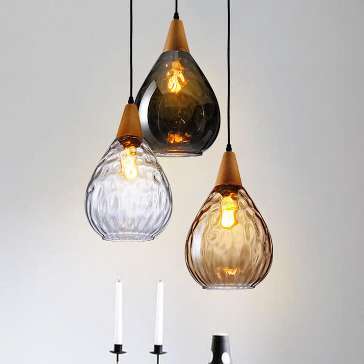 Minimalist Round Glass Pendant Light