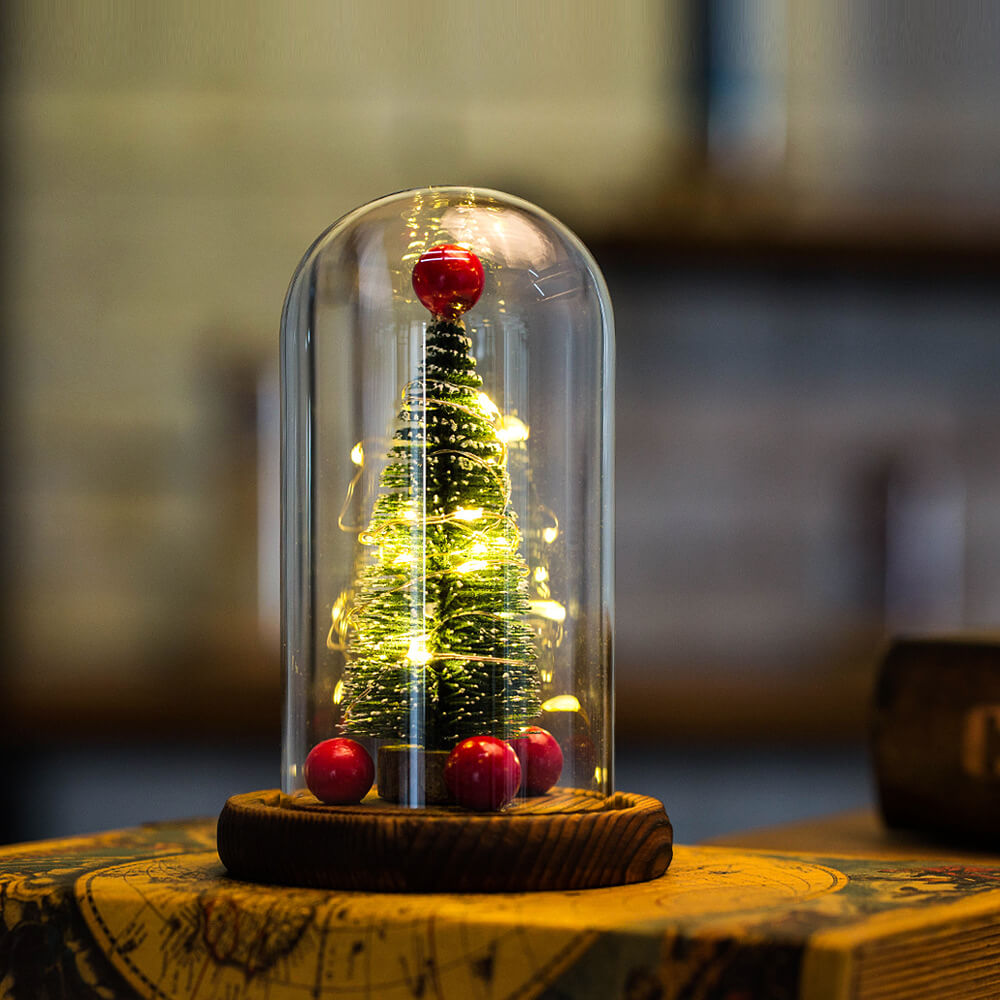 Christmas Tree Glass Cover Night Light