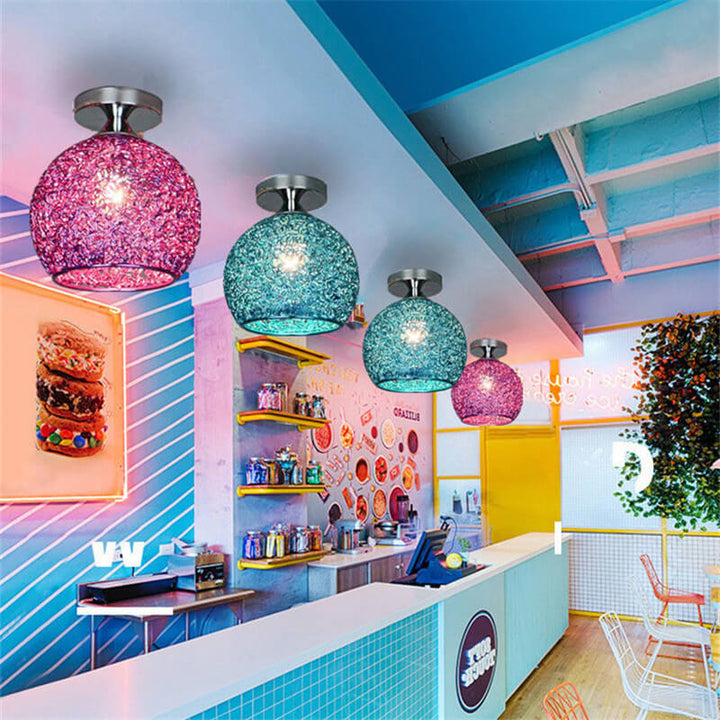 Modern Dome Semi-Flush Ceiling Light