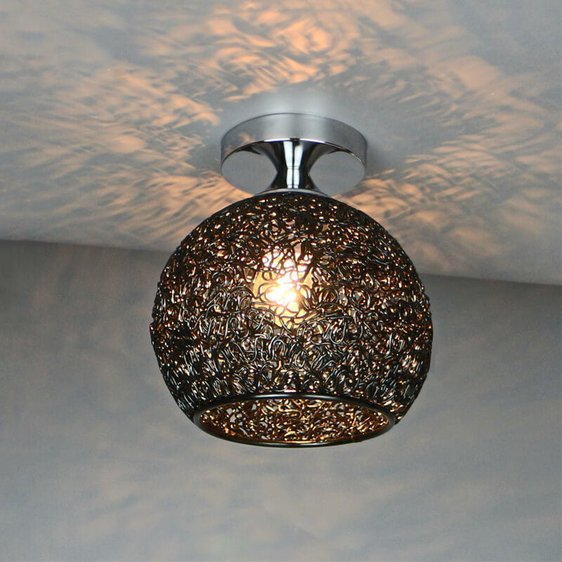 Modern Dome Semi-Flush Ceiling Light